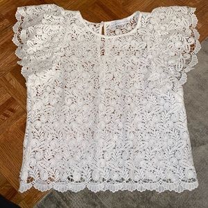 White Polyester short sleeve shirt